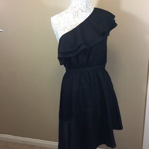 Likely Women Dress 6  Black  One SHoulder